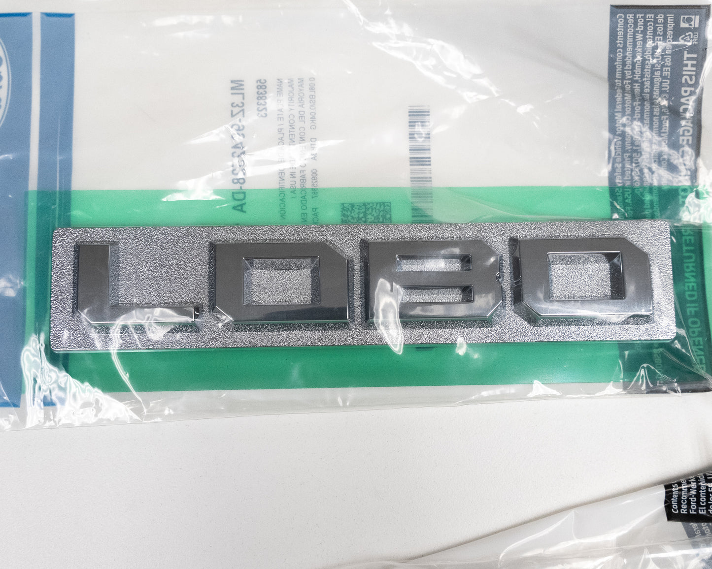 LOBO Tailgate Plaque Emblem