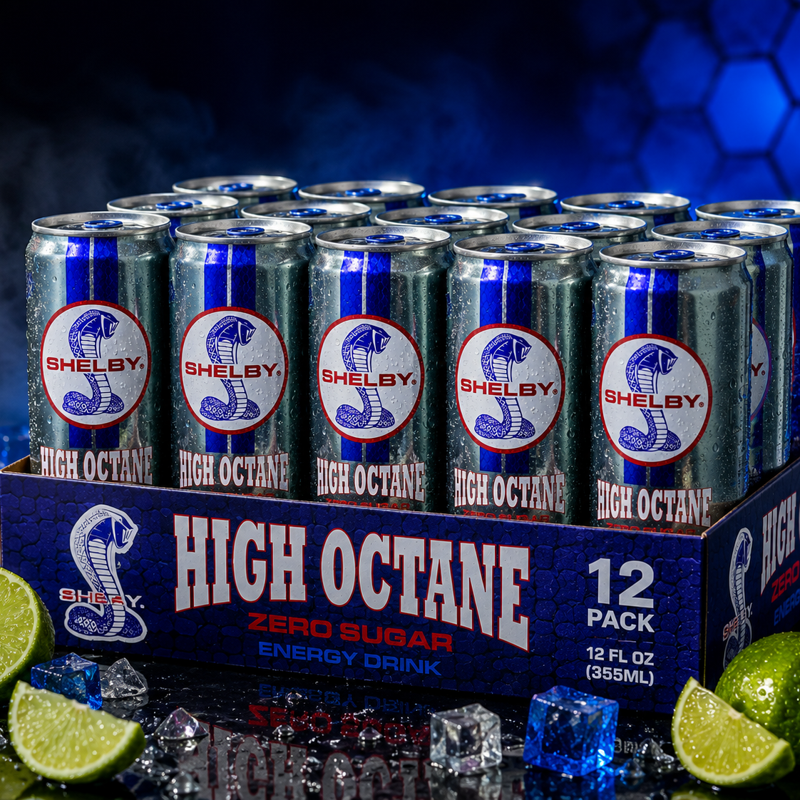 Shelby High Octane Zero Sugar Energy Drink (12 qty)