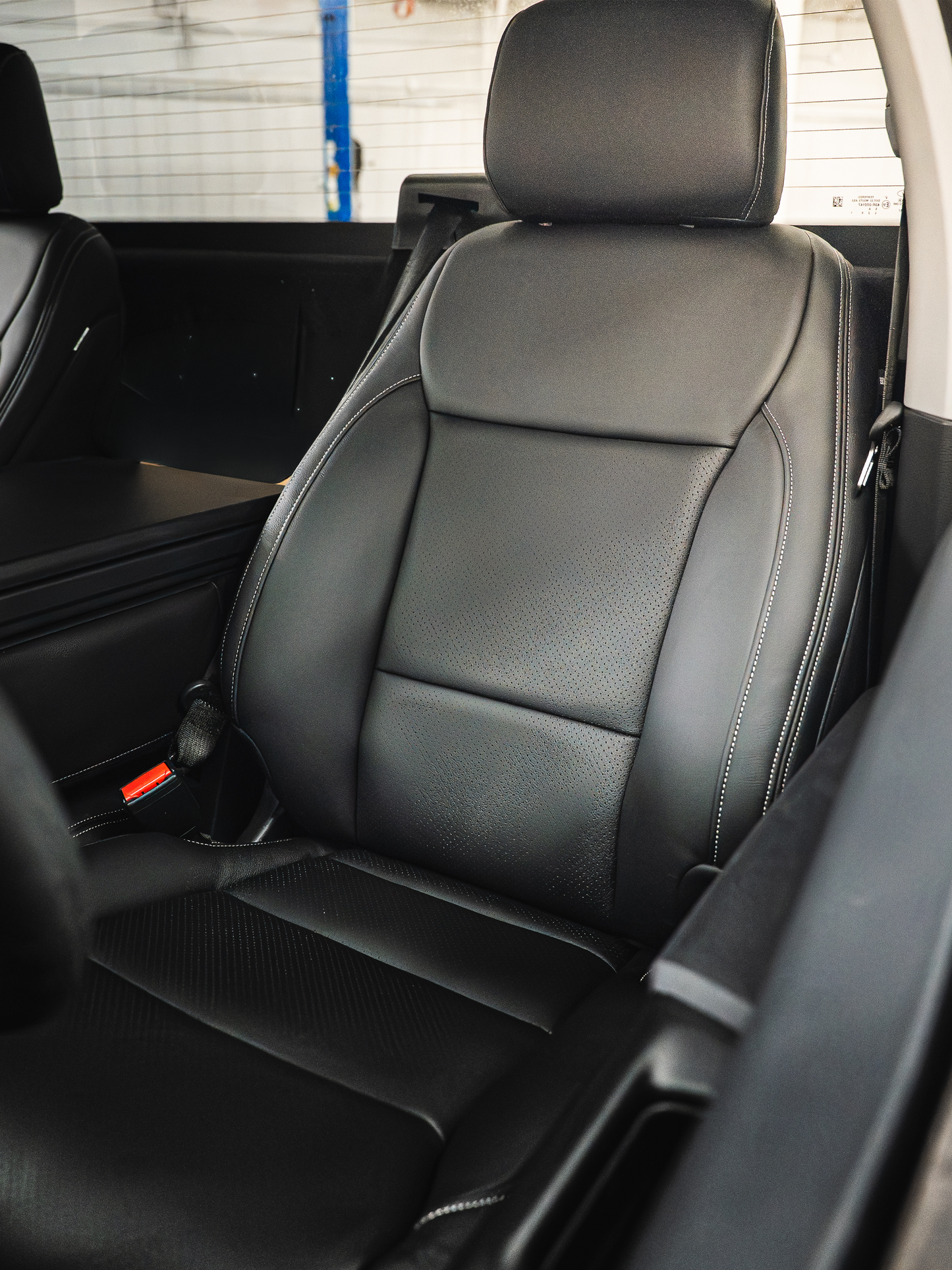 Black Factory Match Leather (Single Cab F150)