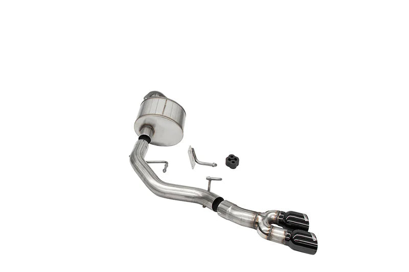 Corsa 3.0in Cat-back Front of Tire Exit Black Tips