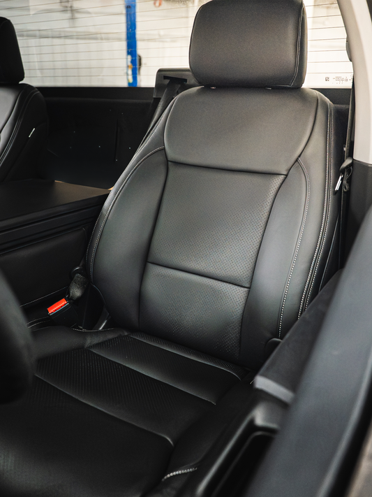 Black Factory Match Leather (Single Cab F150)