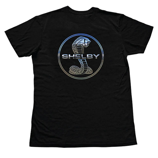 Shelby Chrome Logo Tee - Black