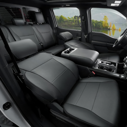 Black Factory Match Leather Crew Cab F150