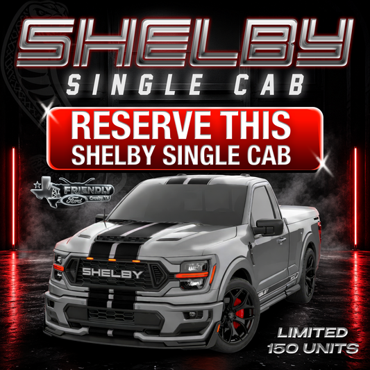 Shelby Single Cab (Reserve Deposit) -Grey with Black Stripes and Black Wheels-